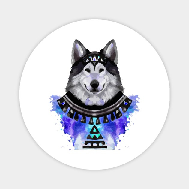 Akbash Mage Watercolor Dog Magnet by Furrban